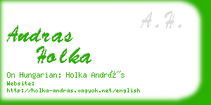 andras holka business card